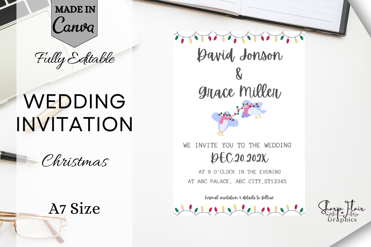 Christmas Wedding Invitation | Canva