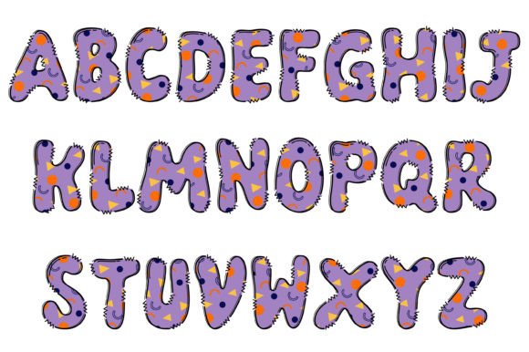 Colorful Geometric Font - Preview 1