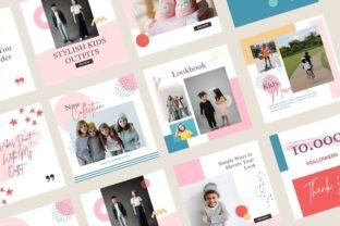 Fashion Kids Canva Instagram Template Graphic by Templategum · Creative ...