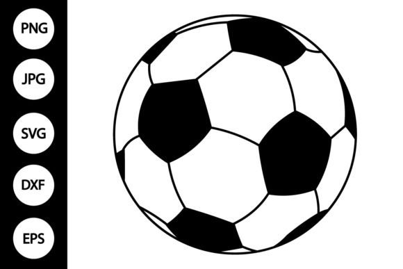 Football SVG, Soccer Ball Clipart Gráfico Manualidades Por MYDIGITALART13