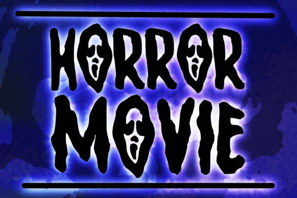 Ghost Grim Font PNG with transparent background - Preview 1