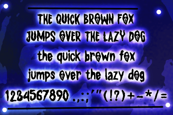 Ghost Grim Font PNG with transparent background - Preview 3