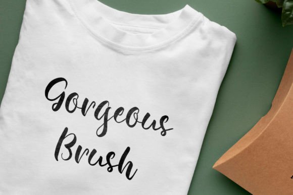 Gorgeous Brush Font PNG with transparent background - Preview 1