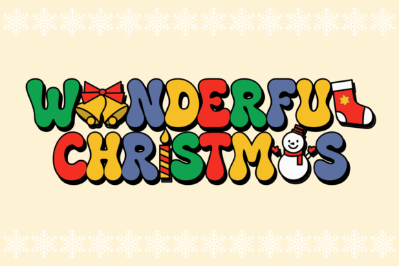 Groovy Santa Font - Preview 1