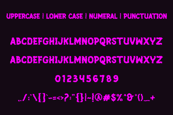 Hallomen Vibes Font PNG with transparent background - Preview 3