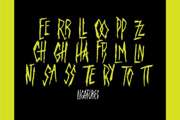 Halloween Ghouls Font PNG with transparent background - Preview 3