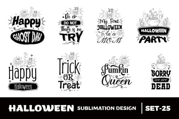 Halloween Quotes Sublimation Bundle Graphics