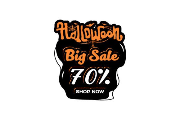 Halloween Sale Banner Design Concept
