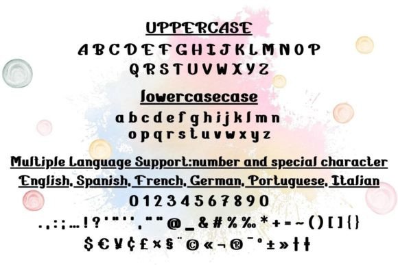 Happy Creamy Font PNG with transparent background - Preview 4