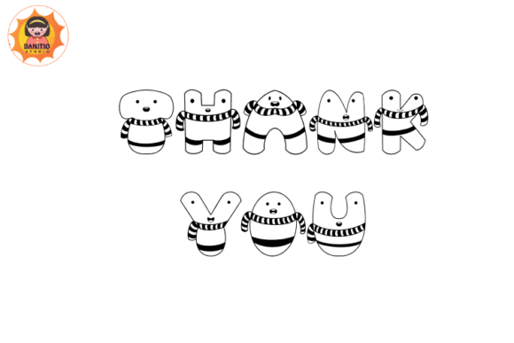 Human Scarf Font PNG with transparent background - Preview 5