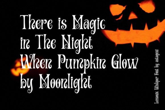Lemonic Whisper Font PNG with transparent background - Preview 1