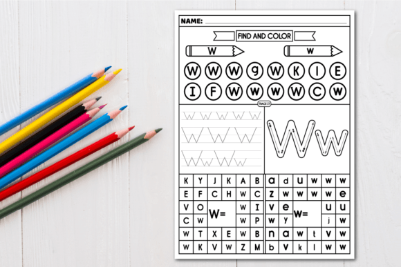 Color by Letter | Alphabet Handwriting a Graphic by MOF92 · Creative ...