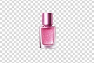 Pink Nail Polish 1 Isolated