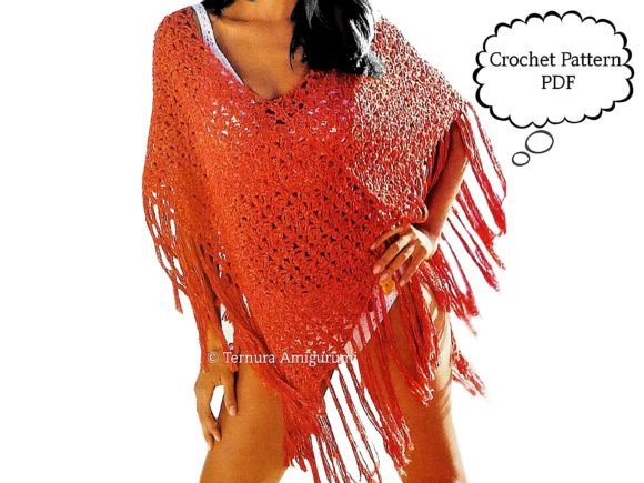 Red Shawl Crochet Pattern