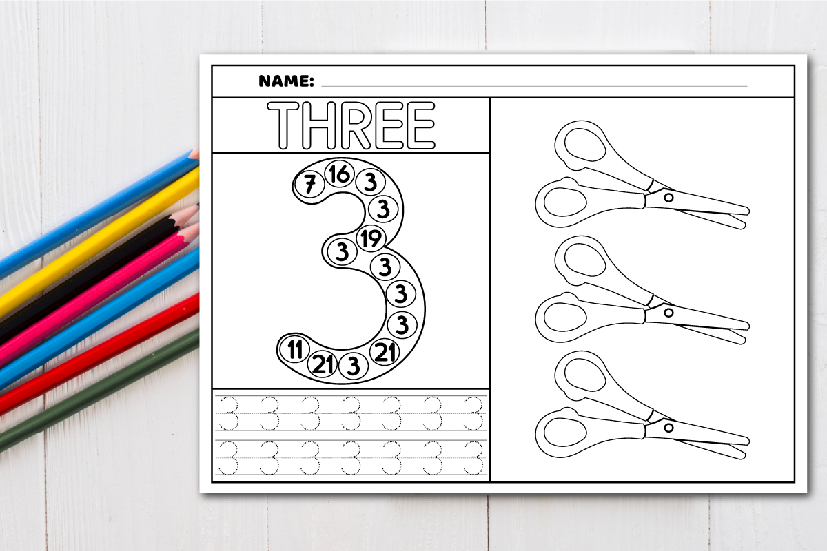 Number Recognition Worksheets | Writing Graphic by MOF92 · Creative Fabrica