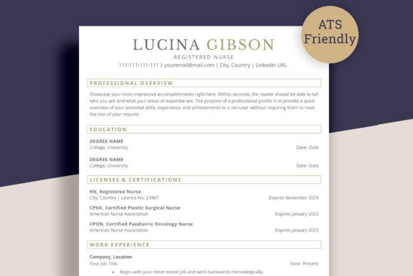 ATS Resume Template for Word | CV Word
