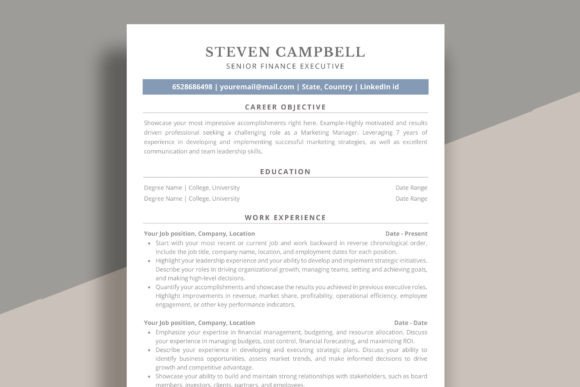 ATS Resume Template | CV for Word