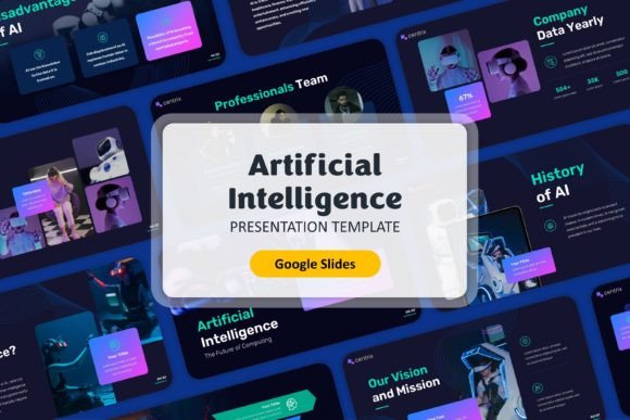 Artificial Intelligence - Google Slides Graphic Presentation Templates By Moara