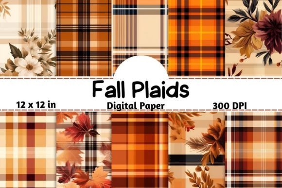 Autumn Plaid Seamless Pattern