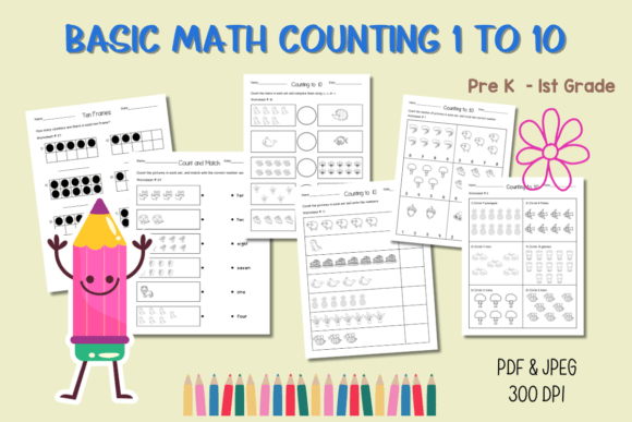 Basic Math Counting 1 to 10