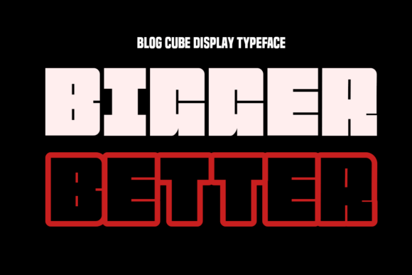 Blog Cube Font - Preview 6