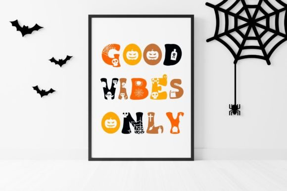 Cute Spooky Font PNG with transparent background - Preview 3