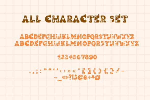 Cute Spooky Font PNG with transparent background - Preview 6