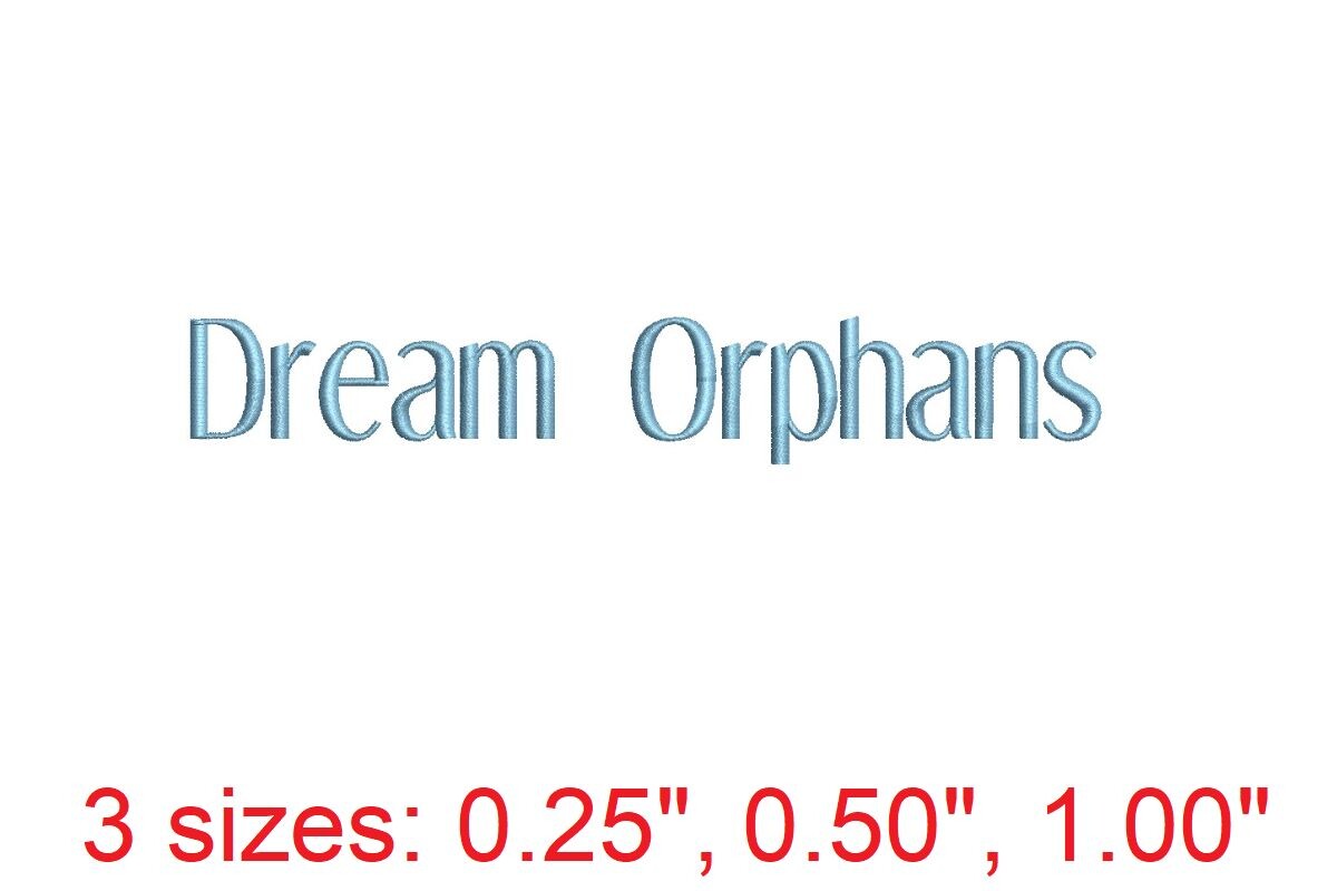 Dream Orphans Embroidery Font