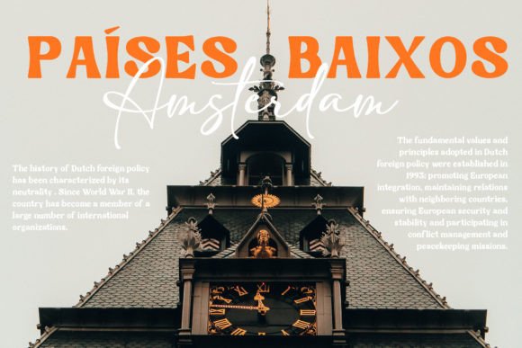 Fine Orange Font - Preview 1