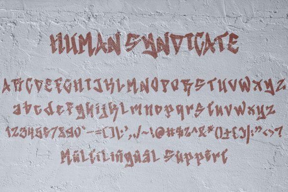 Human Syndicate Font - Preview 4
