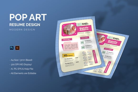 Pop Art - Resume Template