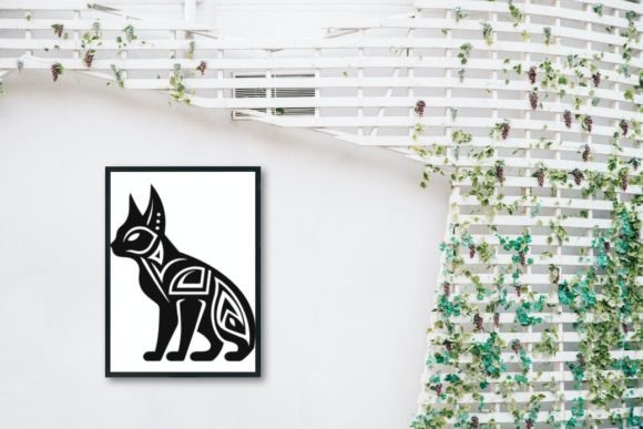 Powerful Animal Tribal Font PNG with transparent background - Preview 4