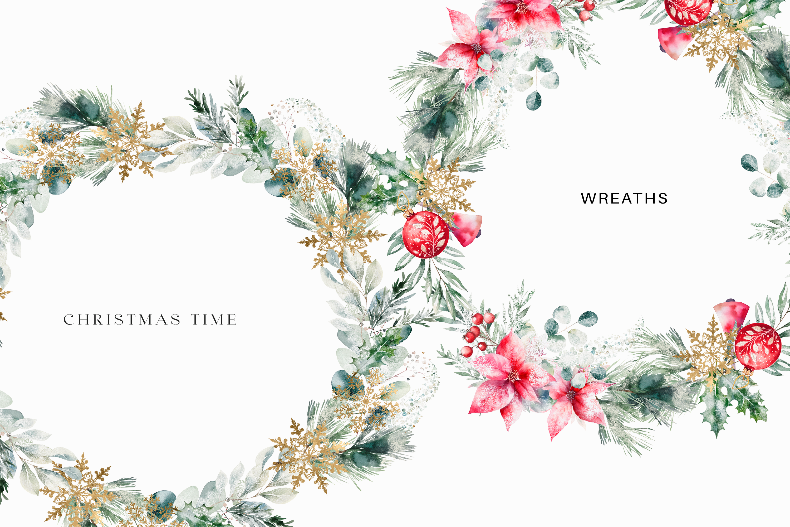 Watercolor Christmas Clipart Collection - photo 5