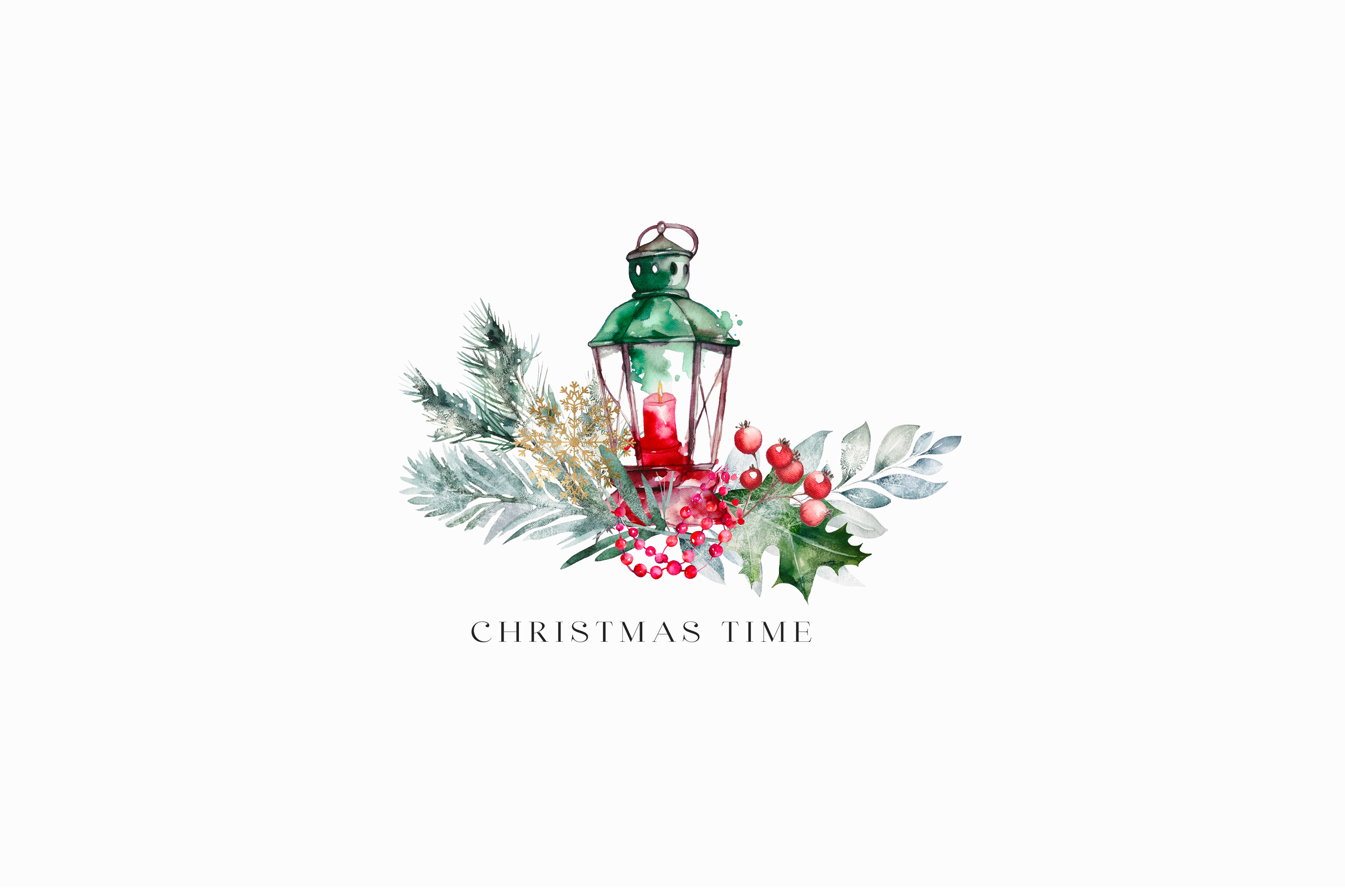 Watercolor Christmas Clipart Collection - photo 6