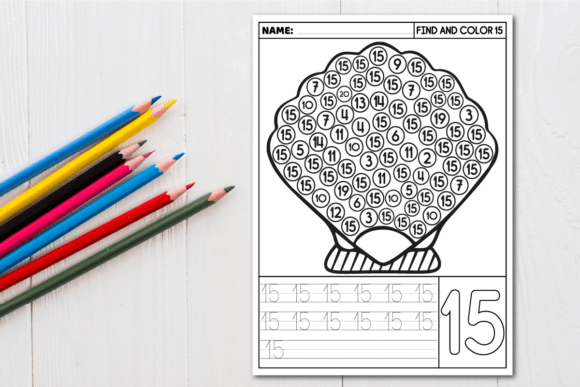 Number Recognition | Number Tracing Graphic by MOF92 · Creative Fabrica