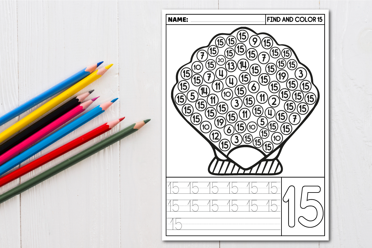 Number Recognition | Number Tracing Graphic by MOF92 · Creative Fabrica
