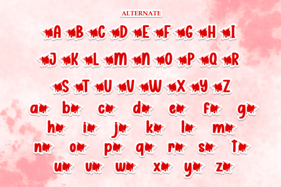 Blood Spots Font - Preview 6