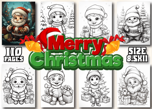 Merry Christmas Coloring Pages for Kids