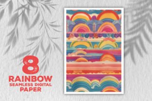 Rainbow Seamless Digital Paper Bundle Graphic by sagorarts · Creative ...