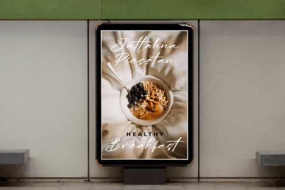 Realista Thiffany Font PNG with transparent background - Preview 1