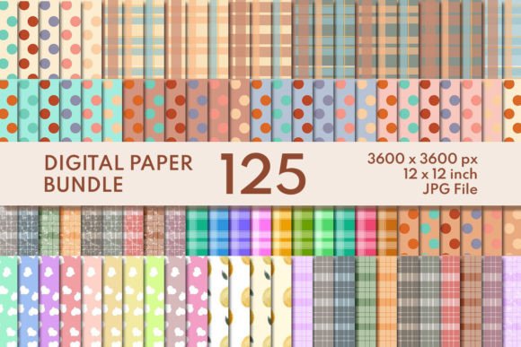 Retro Seamless Pattern Bundle Graphic by daisy world · Creative Fabrica