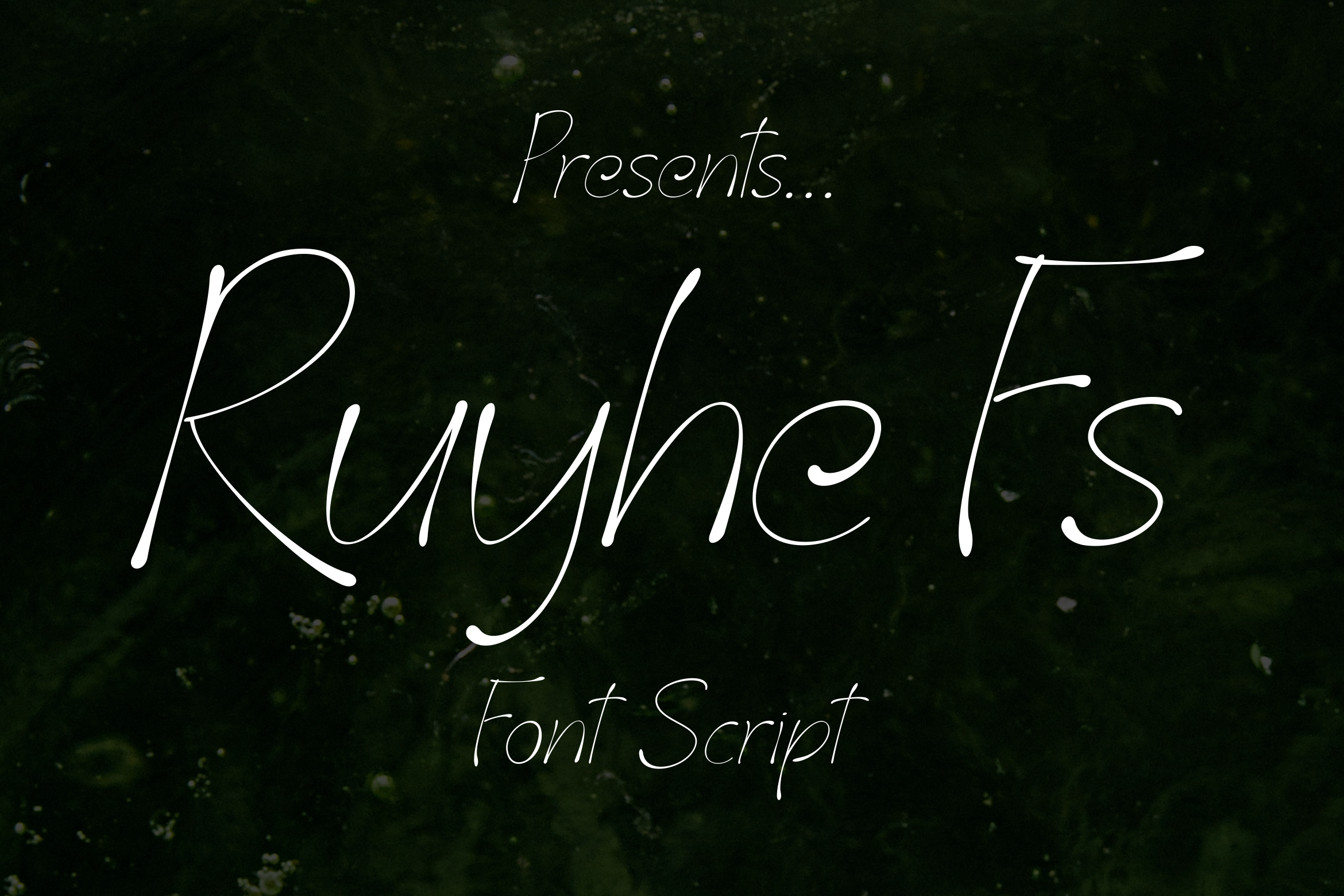 Ruyhe Fs Font by ponuppo · Creative Fabrica