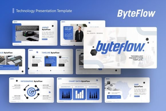 Preview of Technology Presentation - Byteflow technology presentation template