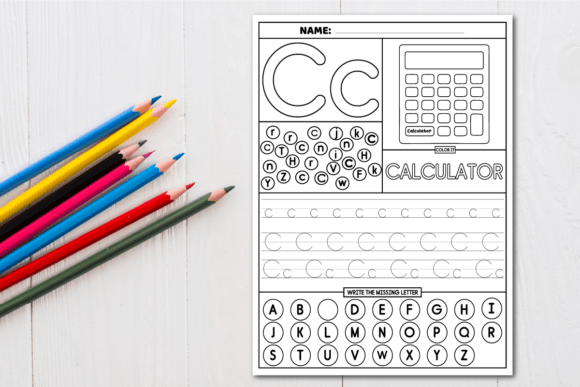 Alphabet Writing, Letter Recognition C