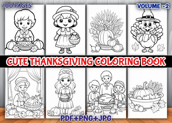 100 Cute Thanksgiving Coloring Pages