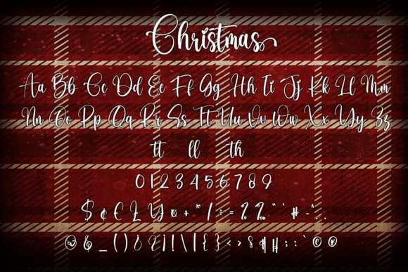 Christmas Holly Font - Preview 3