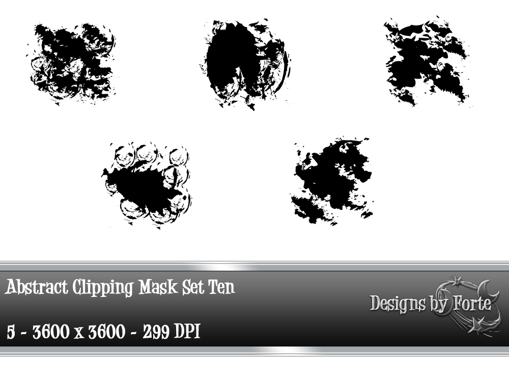 Abstract Clipping Mask Set Ten Graphic by Heidi Vargas-Smith · Creative ...
