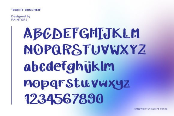 Barry Brusher Font - Preview 1
