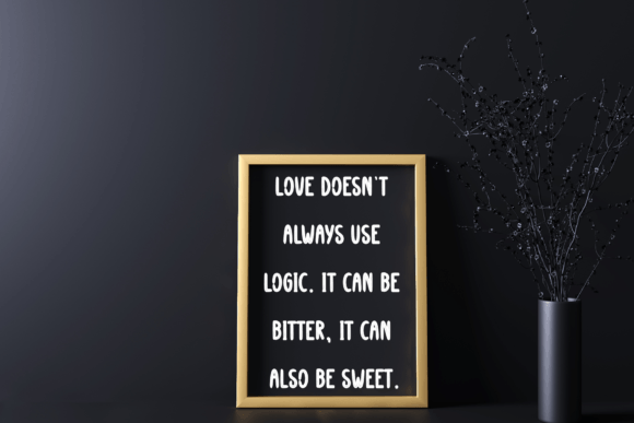 Black Canvas Font PNG with transparent background - Preview 2