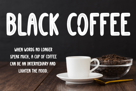 Black Canvas Font PNG with transparent background - Preview 3
